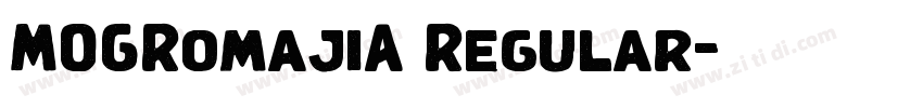 MOGRomajiA Regular字体转换